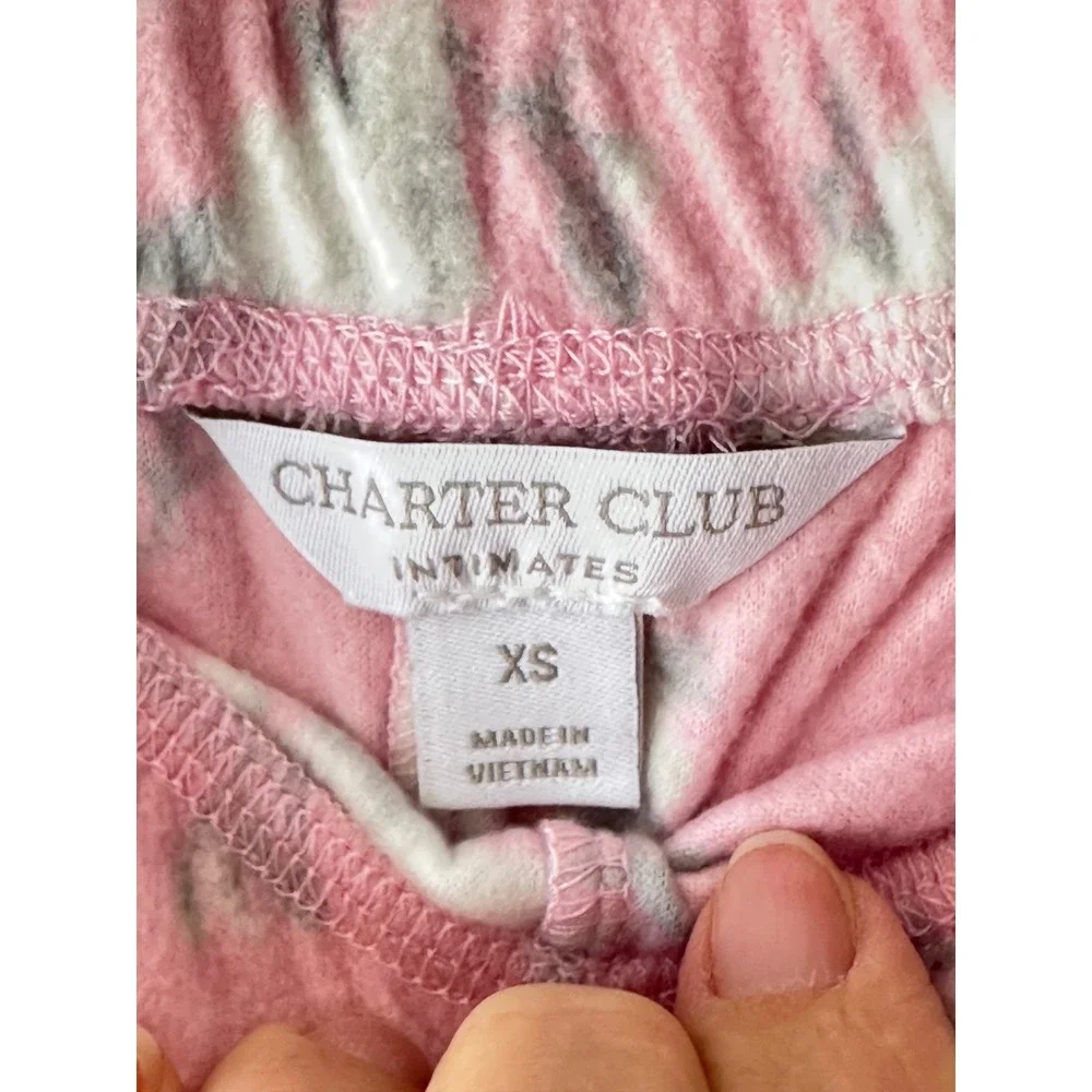 J.Crew Cami XXS & Charter Club Pink Floral Fleece Pajama Pant XS Loungewear Cozy